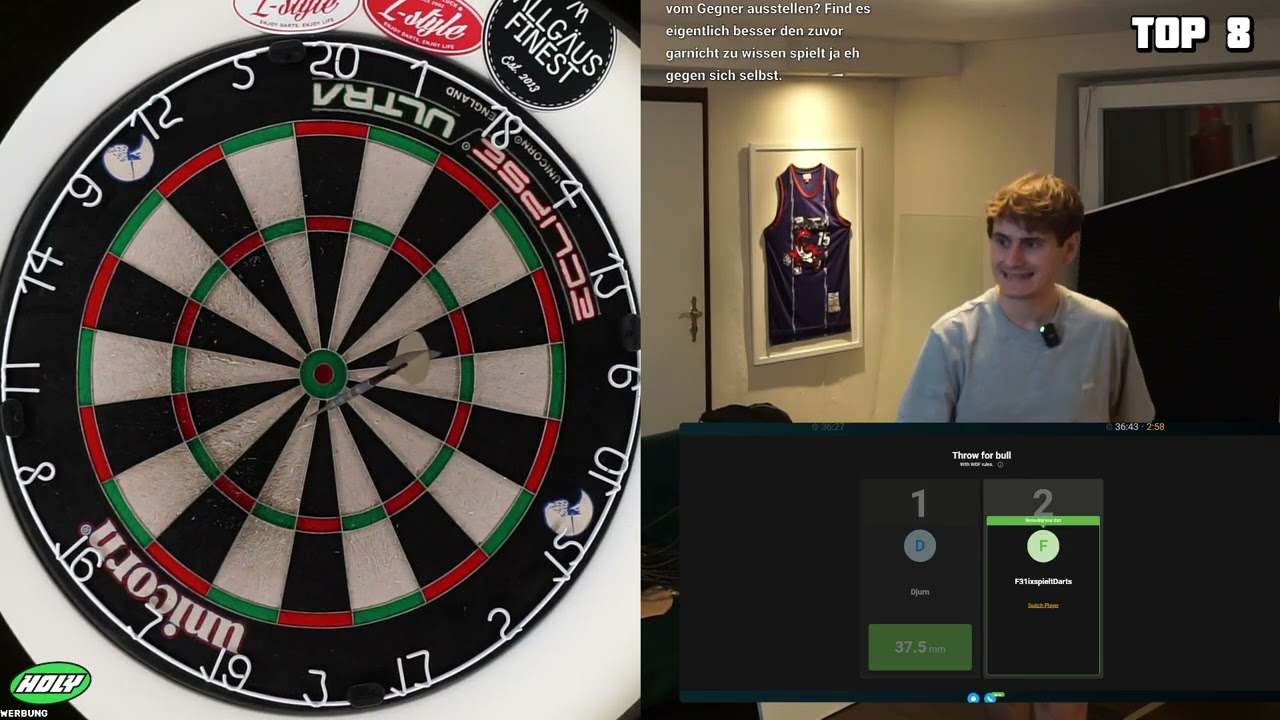 ERSTES ONLINE DARTS TURNIER GEWONNEN!!!🎯(UNCUT)