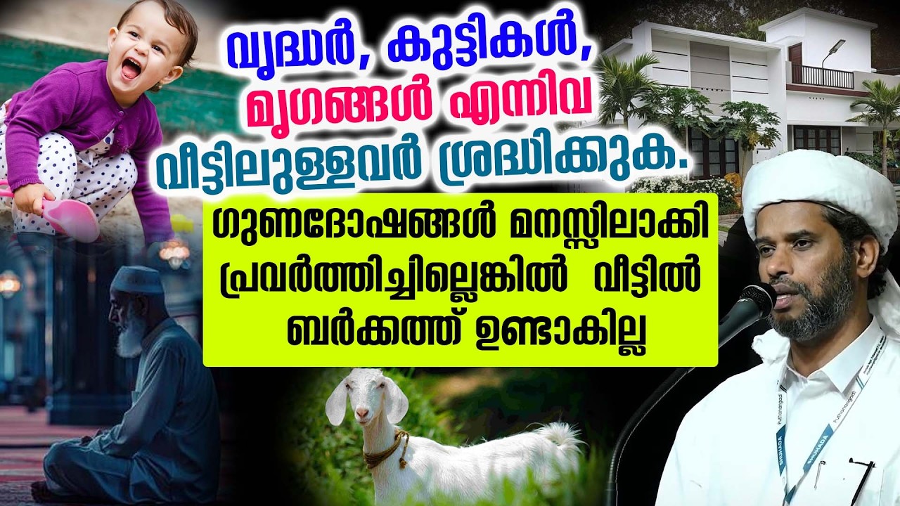 വൃദ്ധർ, കുട്ടികൾ, മൃഗങ്ങൾ എന്നിവ വീട്ടിലുള്ളവർ ശ്രദ്ധിക്കുക.  salim faizy kolathur