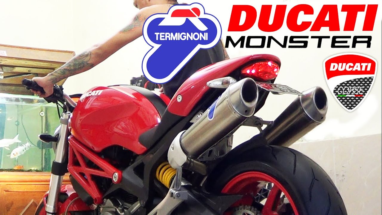 Ducati Monster 696 2012, Exhaust Termignoni Titanium SOUND (istimewa)