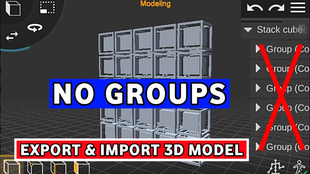 How To Change Groups To 1 object | Prisma 3D |