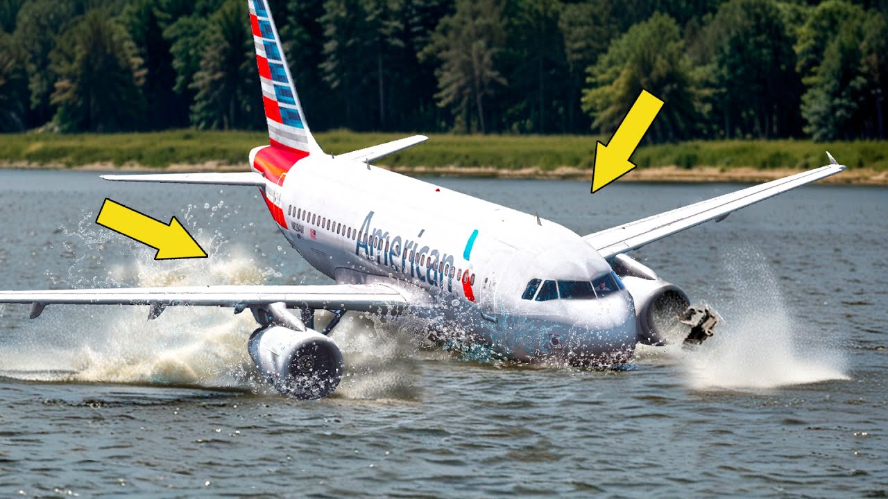 What Happened after A320 Without Landing Gear Makes Emergency Landing on the Water | GTA 5
