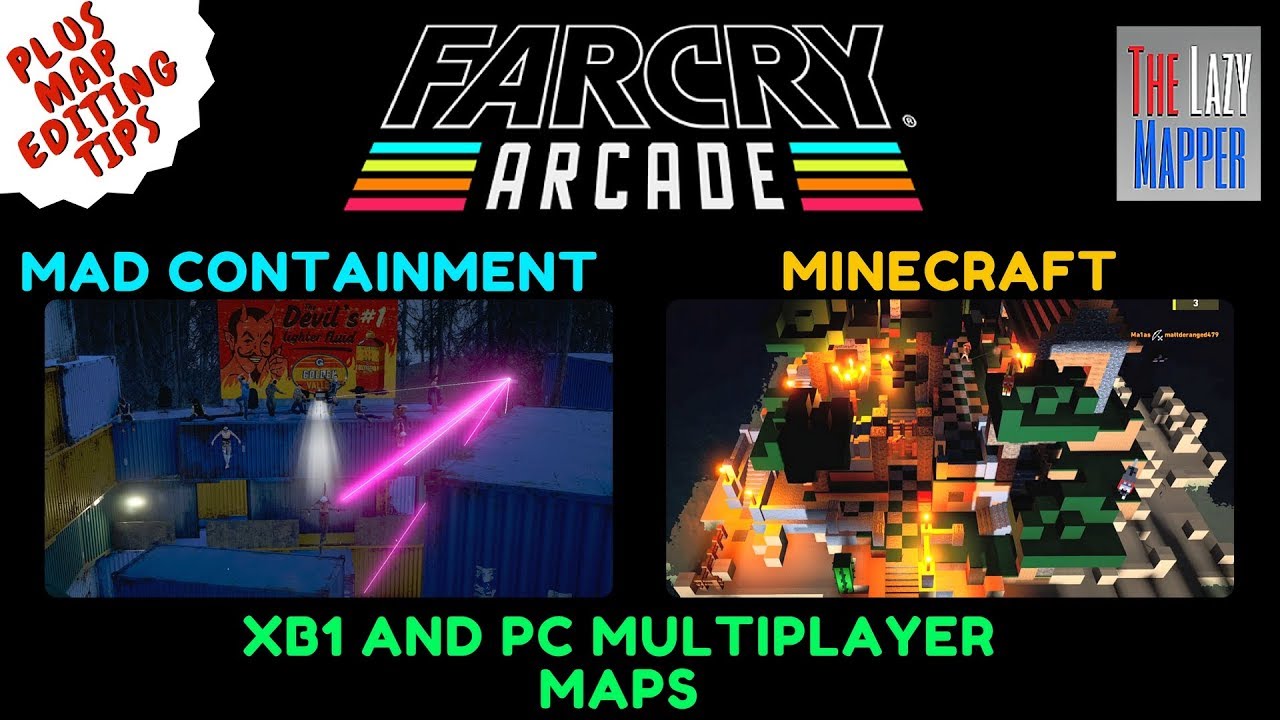 FAR CRY 5 ARCADE MAD CONTAINMENT on XB1/MINECRAFT on PC