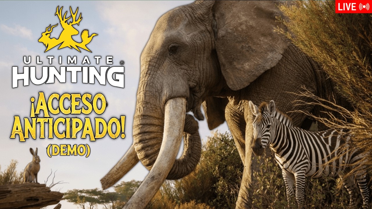 🔴🇪🇸🔴🐘ACCESO ANTICIPADO | ULTIMATE HUNTING: Cara a cara con el Gigante de la Sabana🦓