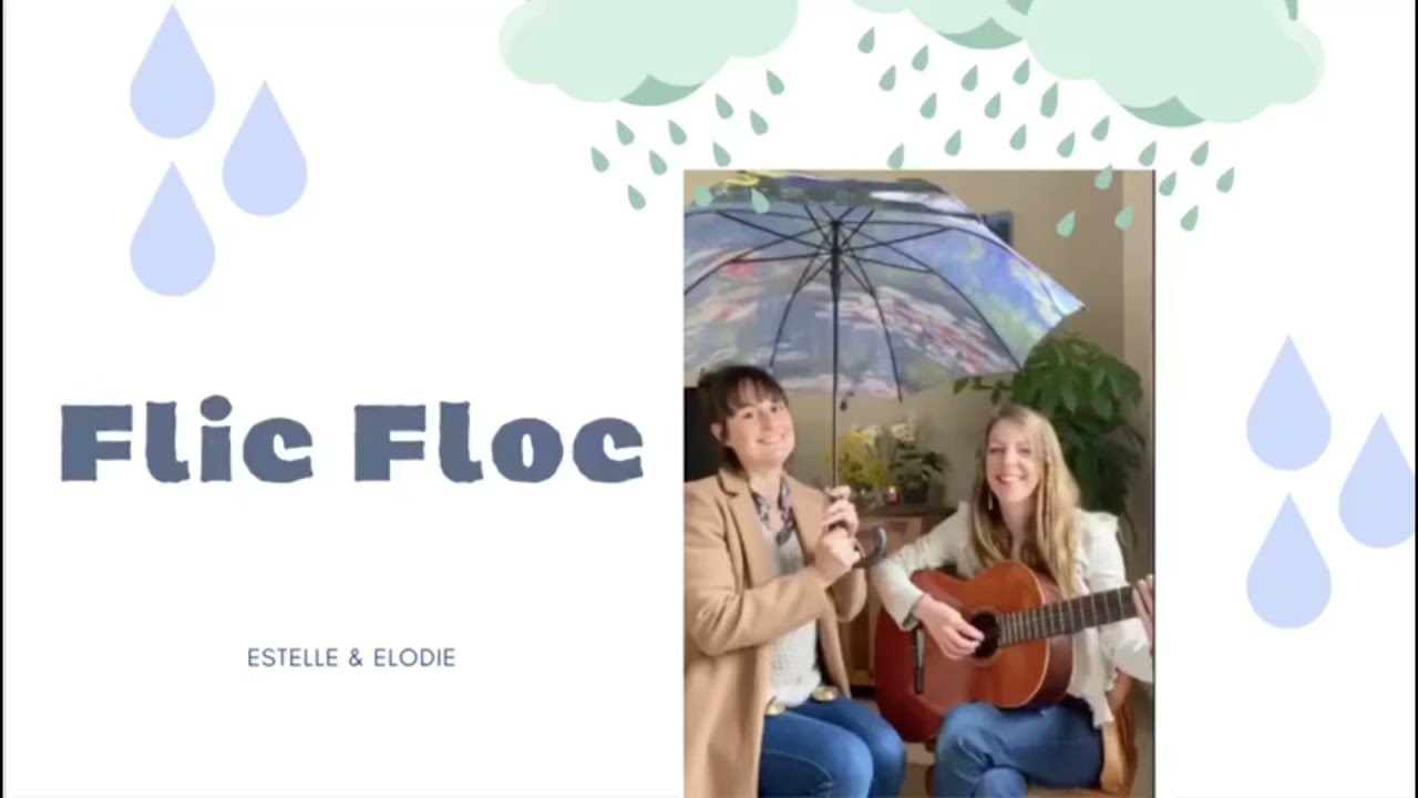 Chanson sur la pluie « Flic Floc » Éveil musical