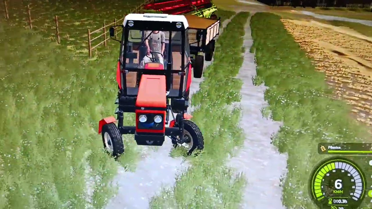 Zetor 7211 start a pak odvoz pšenice do sila