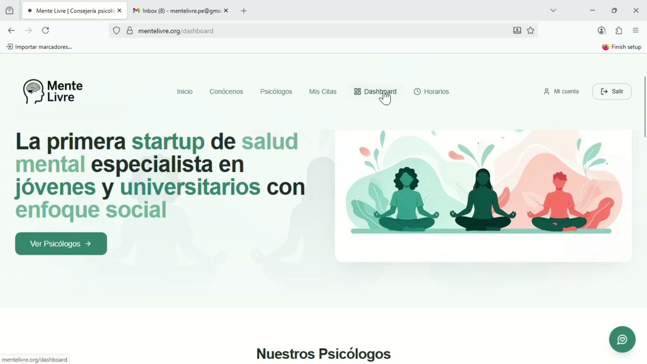C&oacute;mo agendar cita en MENTELIVRE.ORG