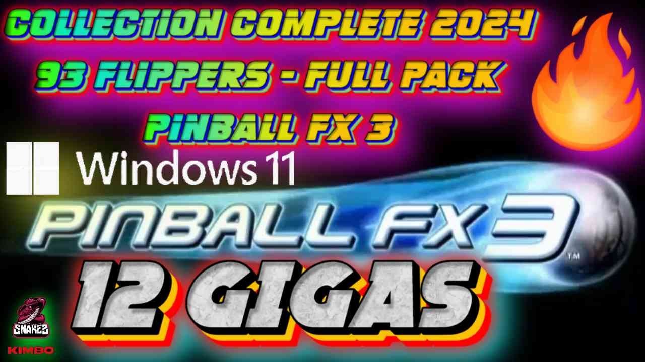 ⚠️PACK COMPLET PINBALL FX3 / FULL PACK 2024⚠️ Complet et gratuit  + TEST DE JEU + 93 Flippers 2024