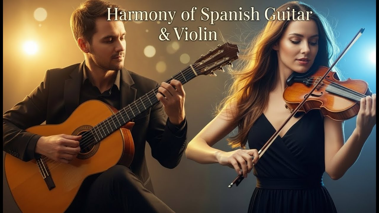 Beautiful Harmony of Spanish Guitar & Violin | Romantic Instrumental Music for Relaxation, Focus