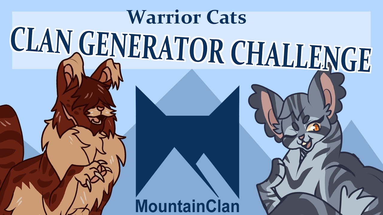 MountainClan: Warrior Cats Clan Generator Challenge || Speedpaint