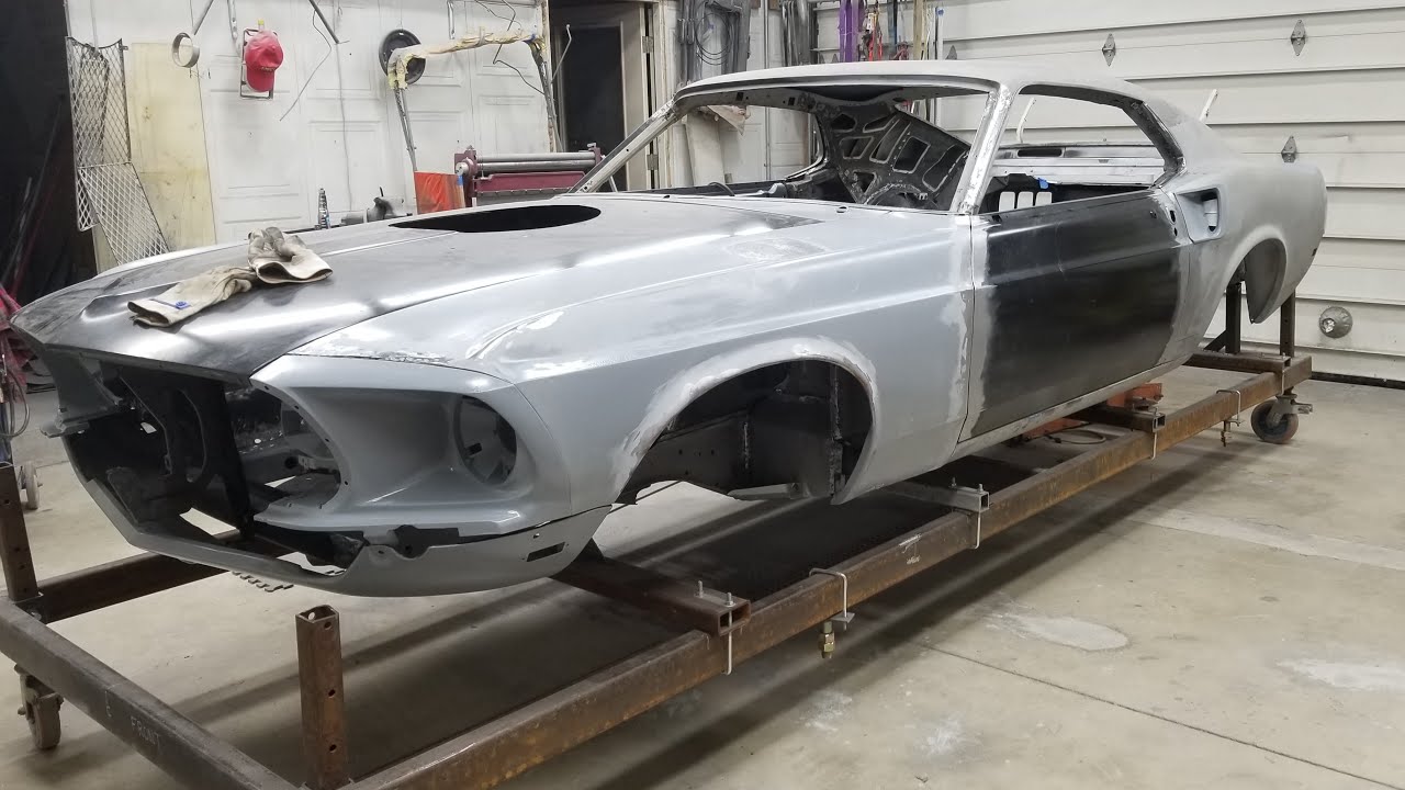1969 BOSS 429 Mustang Restoration #9. Welding front fender and tips on how to align fender buckets.