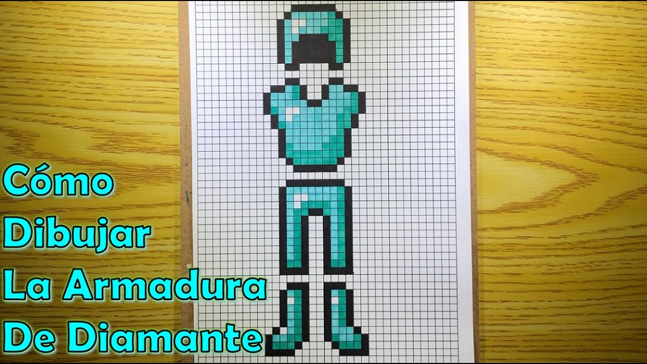 C&oacute;mo Dibujar todas las Piezas de la Armadura de Diamante! PASO A PASO