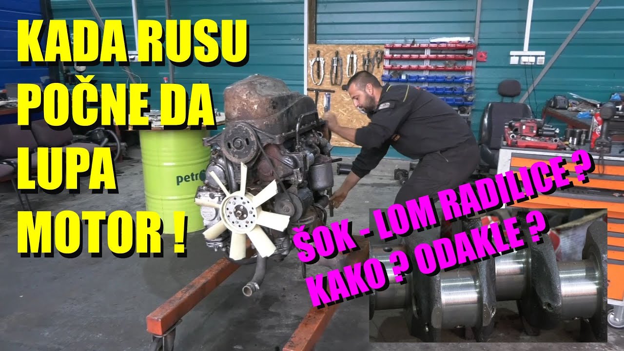 KADA NA BELARUSU  KRENE DA ZVECKA MOTOR - lom RADILICE - UŽAS   kako se REŠAVA i zašto NASTAJE ?!