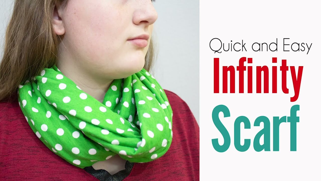Easy Sew Infinity Scarf - A simple sewing Video Tutorial