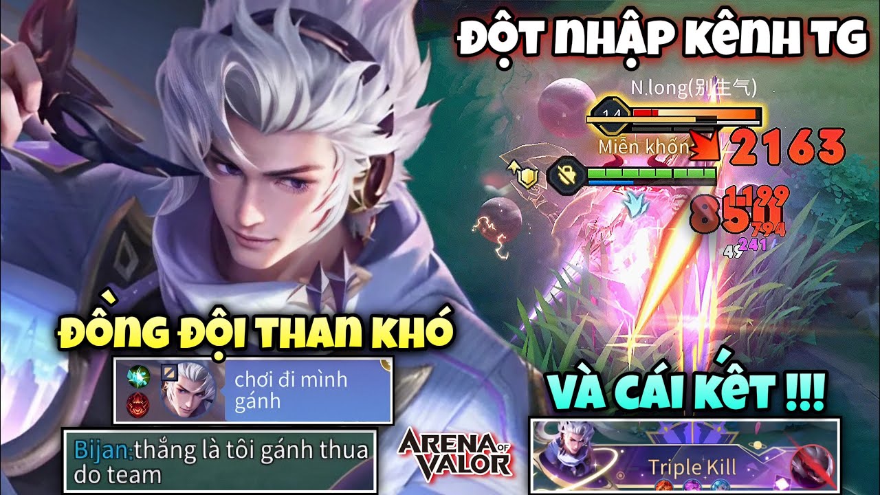 Đột Nhập Kênh Thế Giới Gặp Đồng Đội Than Trận Đấu Khó Và Cái Kết TZT Múa Nakroth Lật Kèo Siêu Căng