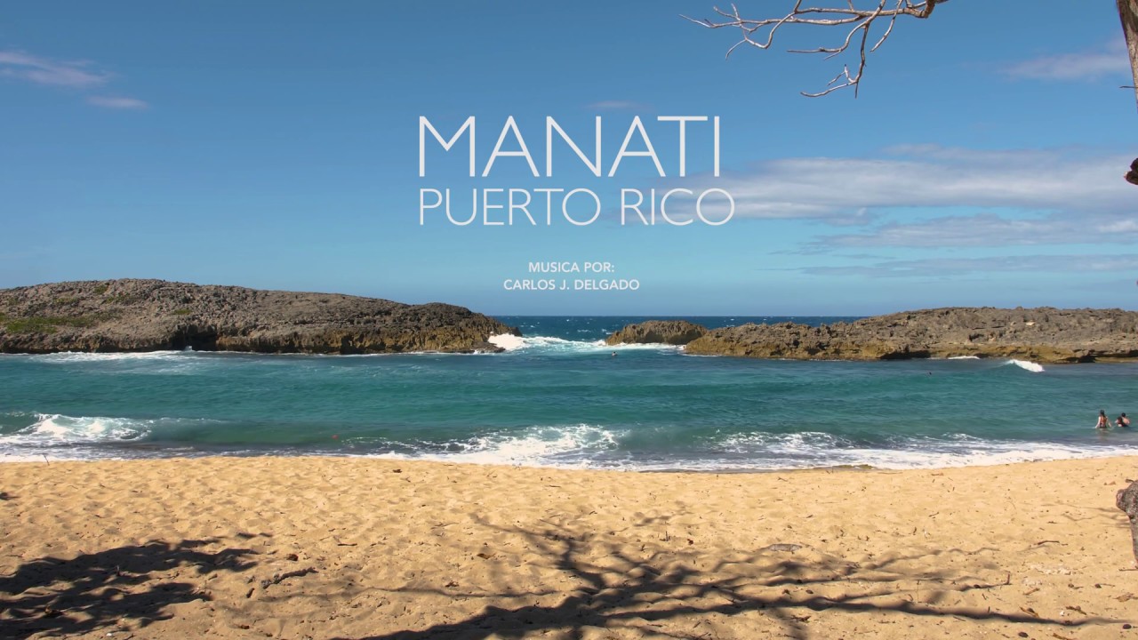 Mar Chiquita, Manatí beach in Puerto Rico / 4K Beautiful Relaxation Video