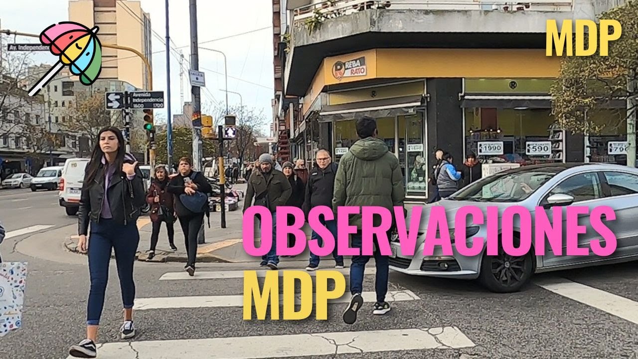 Caminando por las calles del centro de Mar del Plata