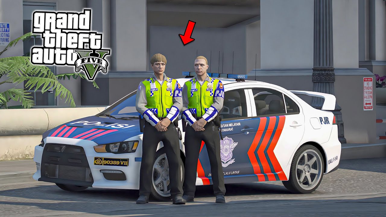 Jadi Polisi Di GTA 5! Patroli Menjaga Keamanan Kota - GTA 5 Mod Polisi Indonesia