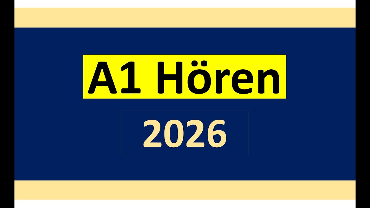 Start Deutsch A1 Hören Modelltest 2026 mit Lösungen am Ende || Sample Paper || Vid - 256