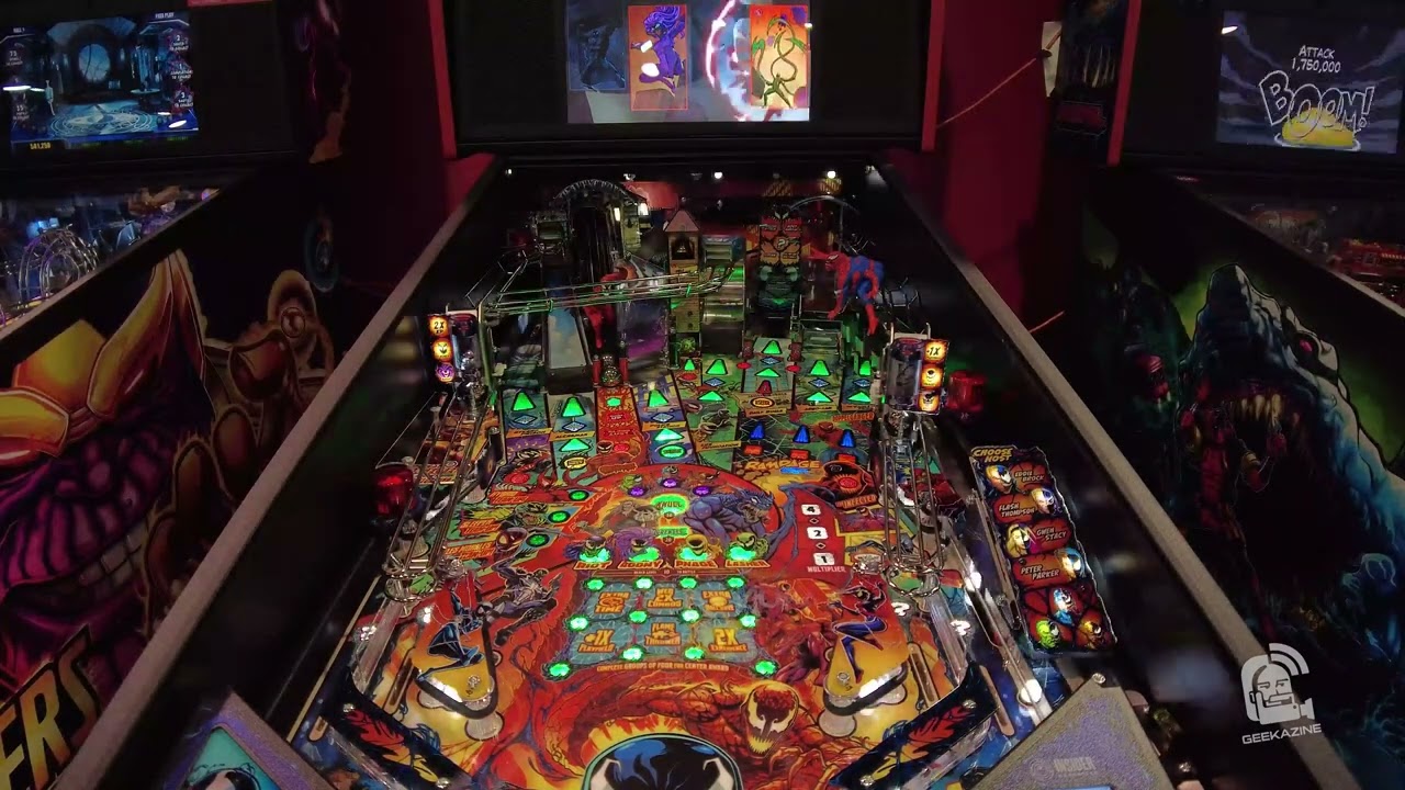 Live Play of Stern Pinball VENOM (No Glass)