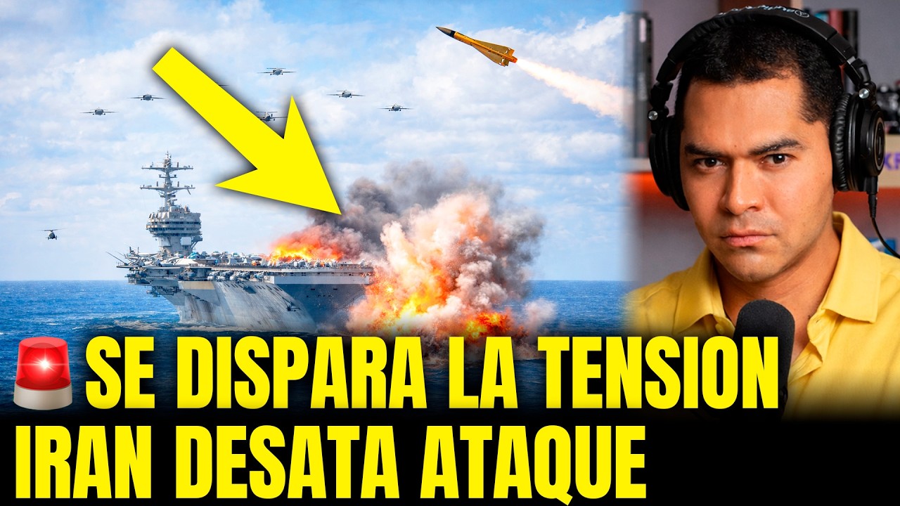 🚨TENSIÓN TOTAL: Irán bombardea al USS Abraham Lincoln con misiles balísticos