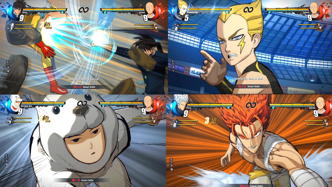 One Punch Man A Hero Nobody Knows - All Ultimate Attacks (+DLC Characters)
