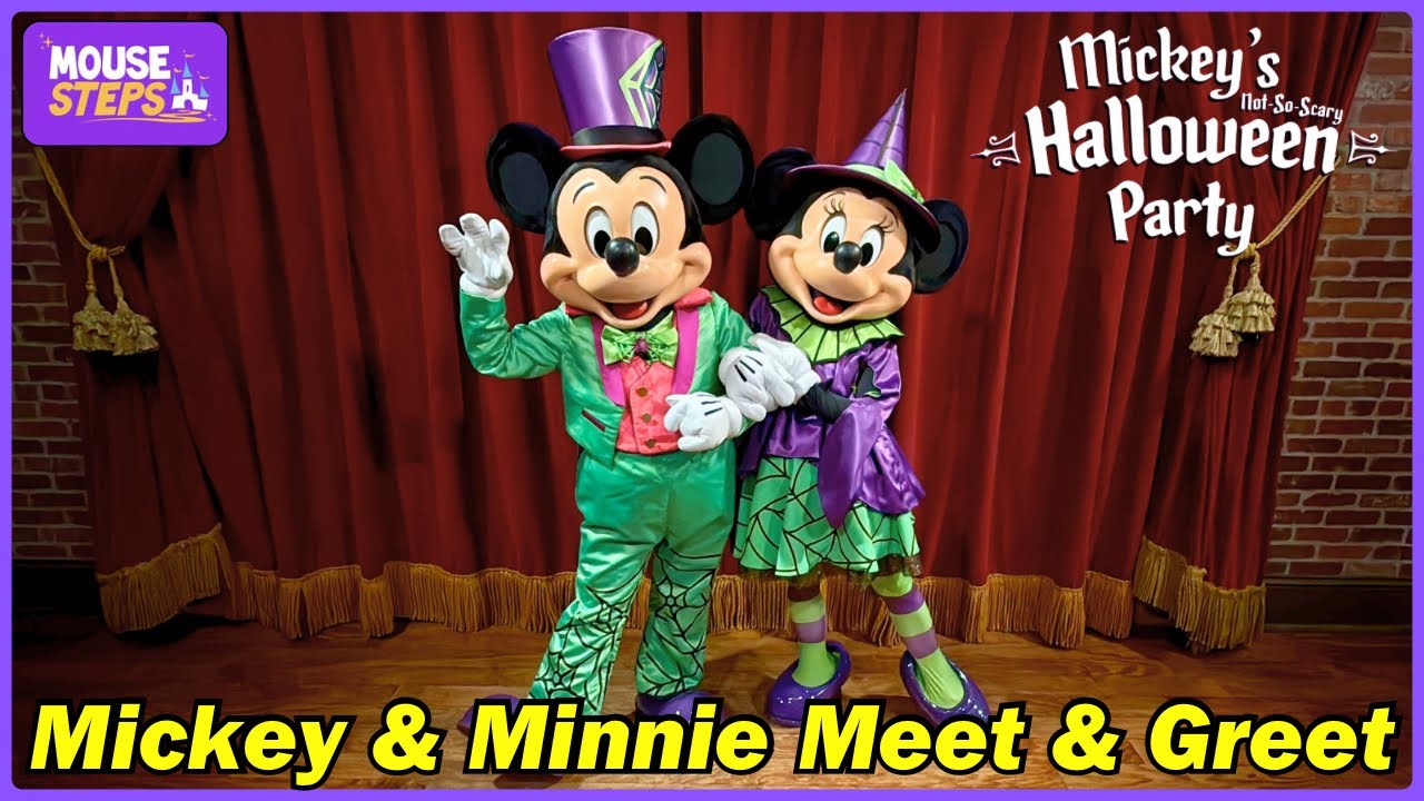 NEW Mickey and Minnie Meet & Greet At Mickey&rsquo;s Not So Scary Halloween Party 2025 - Walt Disney World