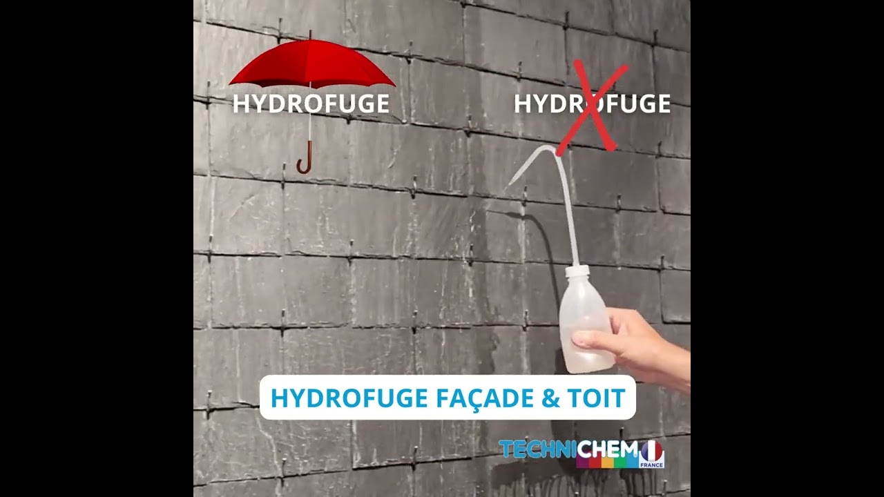 HYDROFUGE avec EFFET DÉPERLANT le + important du marché français 🇫🇷 😱! TOITURE et FAÇADE