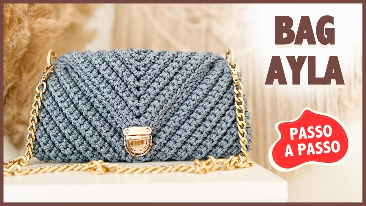 Bolsa de Crochê Pequena para Iniciantes Linda e Fácil de Fazer - Bag Ayla