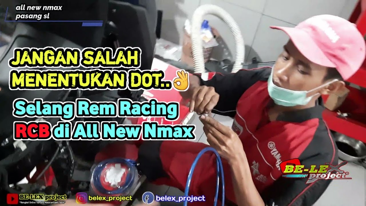 MODIFIKASI ALL NEW NMAX 2020 PASANG SELANG REM RACING RCB DENGAN BAIK DAN AMAN