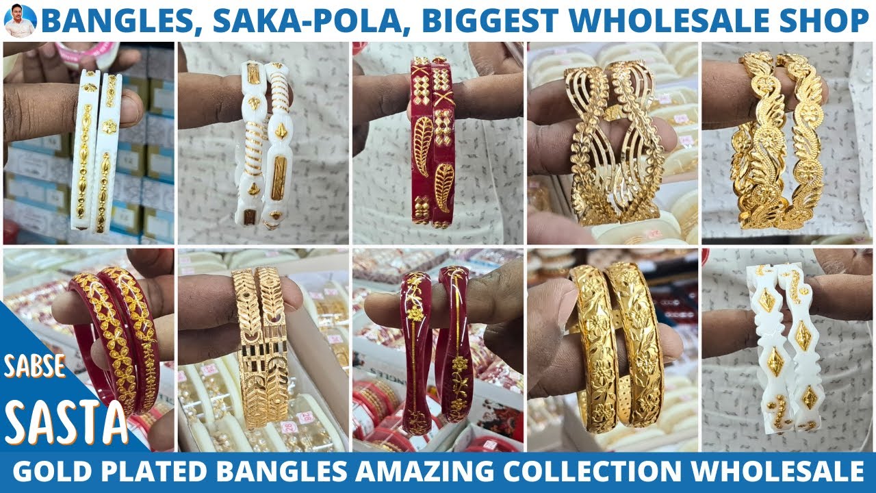 Cheapest Rate Bangles & Saka-Pola Amazing Collection | M K Bangles Wholesale Shop