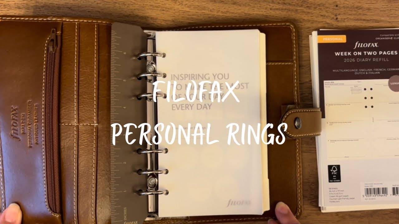 UNBOX OF THE FILOFAX MALDEN PERSONAL RINGS | OCHRE