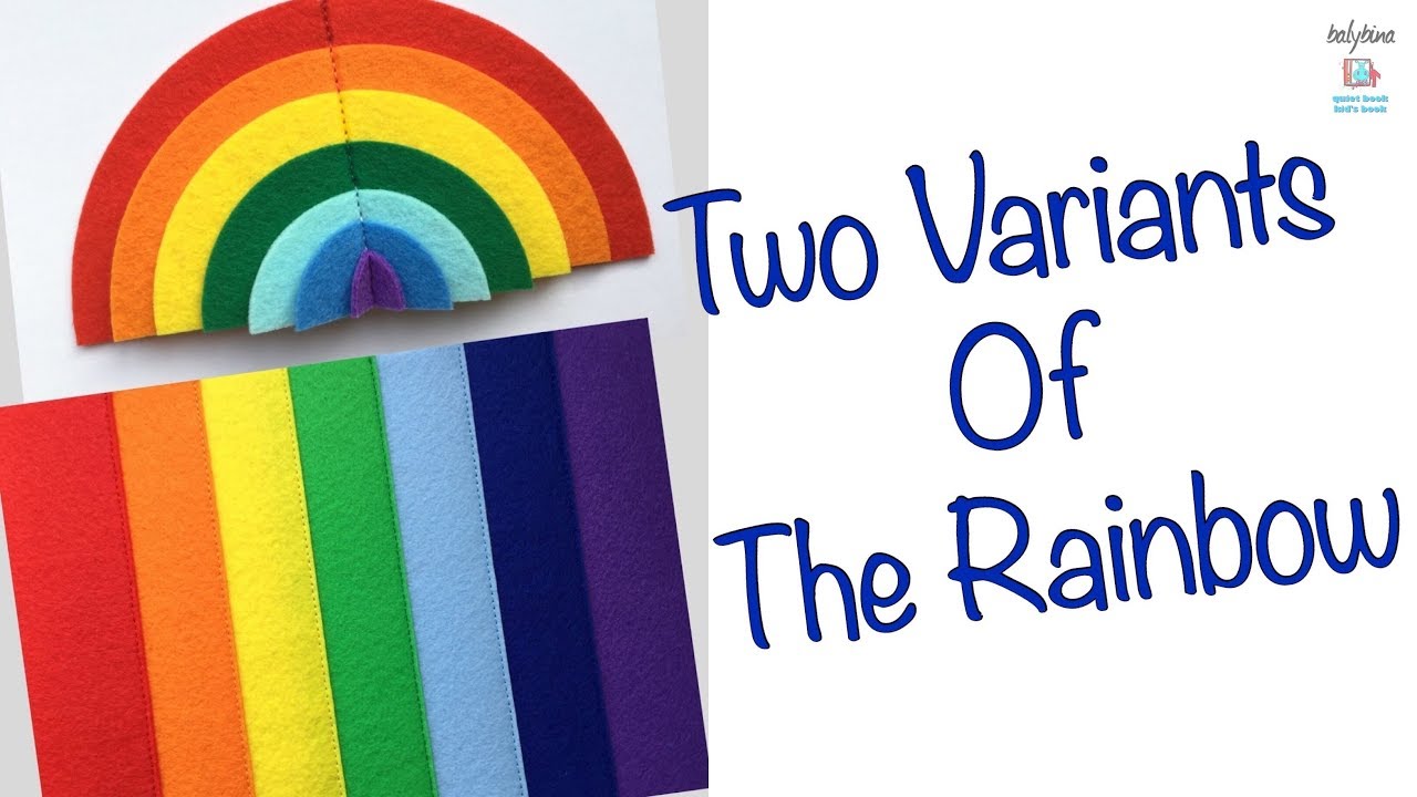 Two Variants of The Felt  Rainbow For Quiet Book