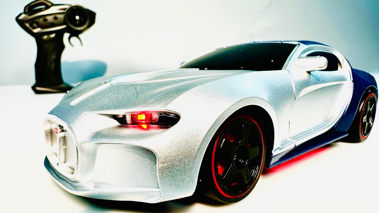Bugatti RC Sports Car Unboxing & Review | Mechanical Crane & Missile Launcher Toy 