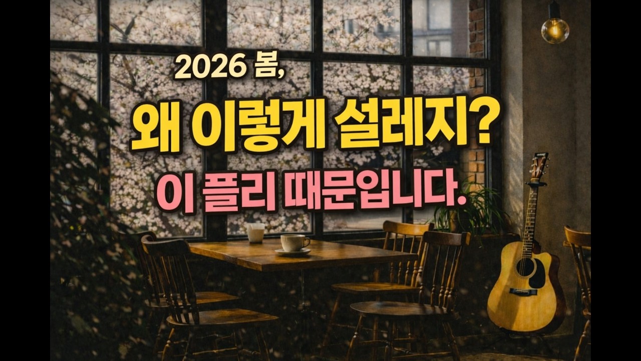 2026 봄, 왜 이렇게 설레지? 🌸 이 플리 때문입니다 | Spring Cafe Music