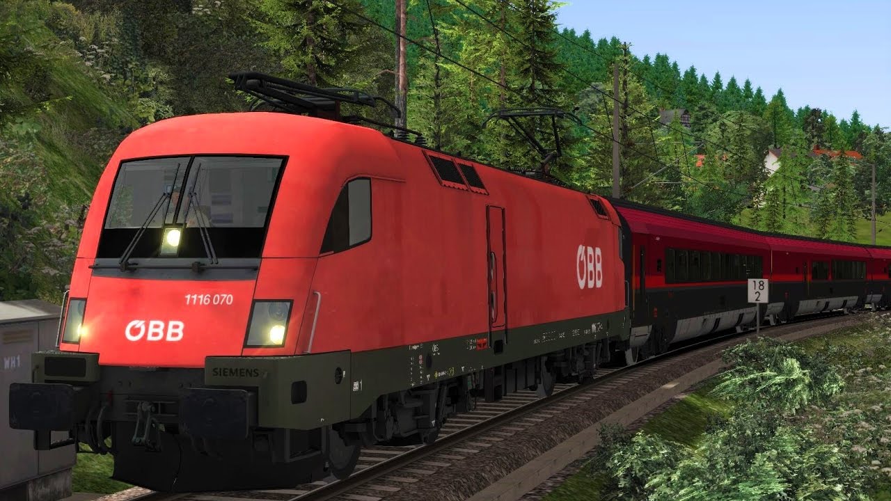 Railjet Taurus Rh1116 Innsbruck - Augsburg Führerstandsmitfahrt Train Simulator 2017