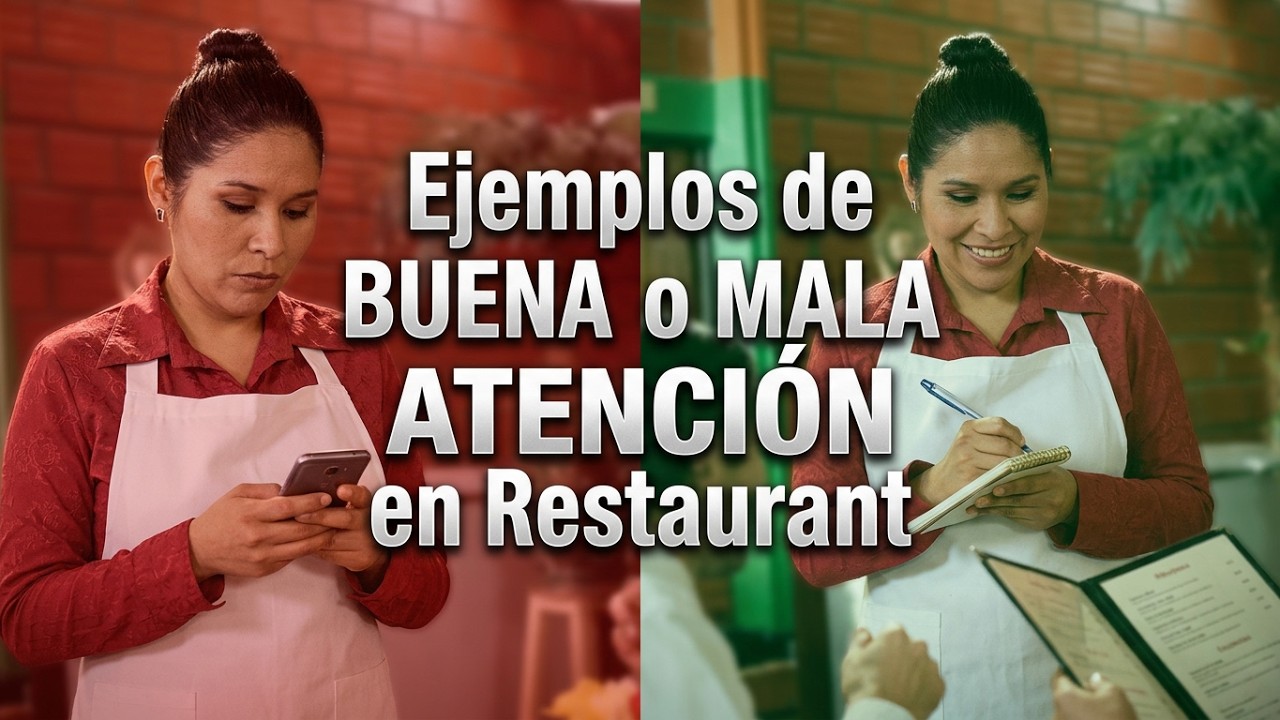 🔴Ejemplo de MALA y BUENA atención al cliente🔴 en Restaurante HD 2023 🔴-ELG ASESORES LATINOAMERICA