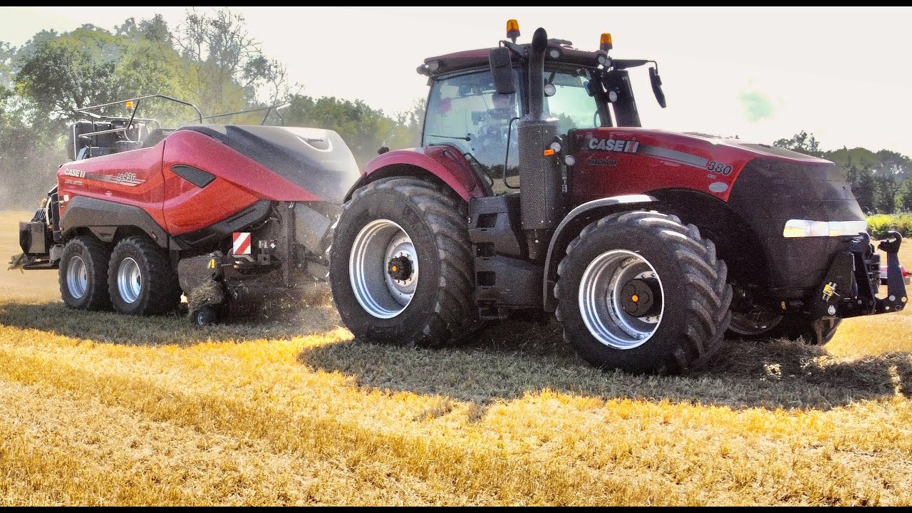 Walter Furlong Grain ~ Baling With A Case LB436 ~ Case Magnum 380