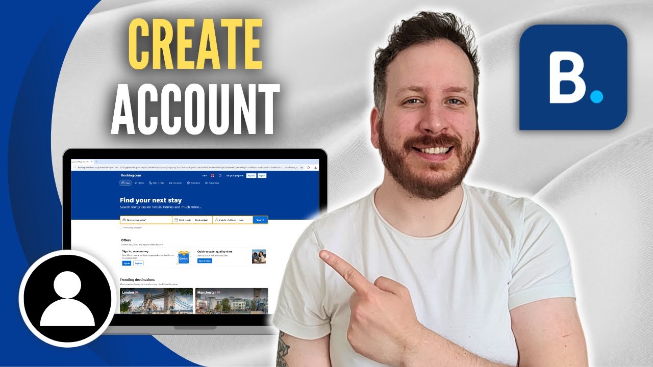 Как создать аккаунт на Booking.com
