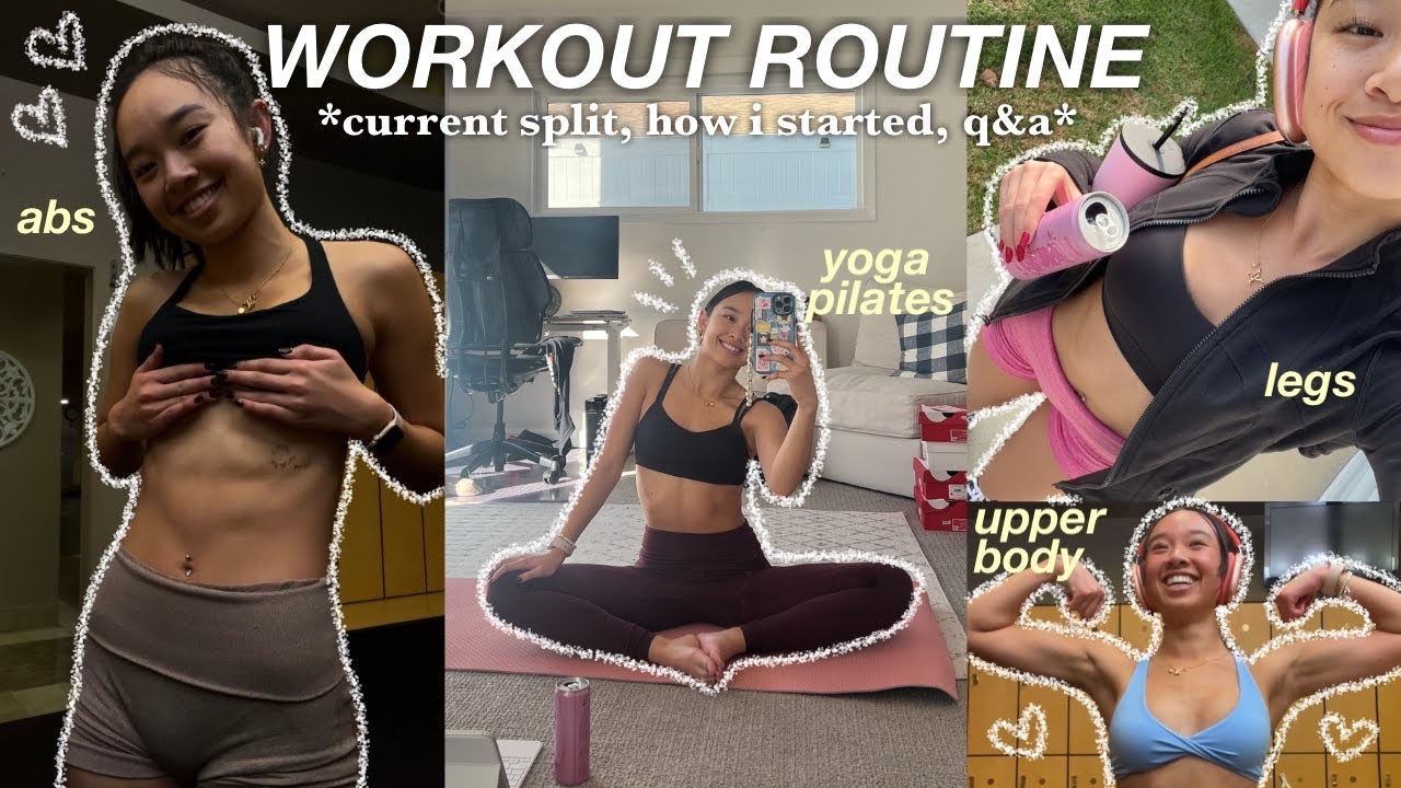 WORKOUT ROUTINE | current split, how i got started, + q&a