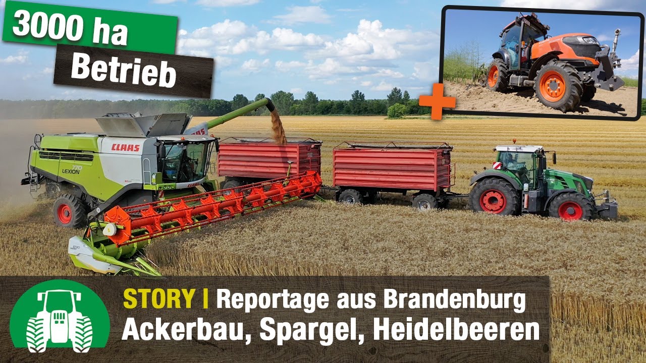 Spargelhof Kremmen - Ackerbau und Sonderkulturen auf 3000 Hektar  [inkl. Kubota Traktoren M5 & M7]