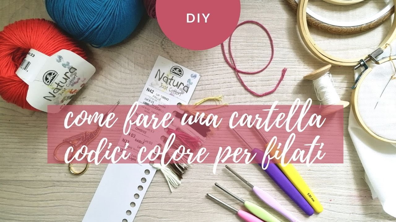 Come fare una cartella codici colore per filati | Organizzazione | DIY