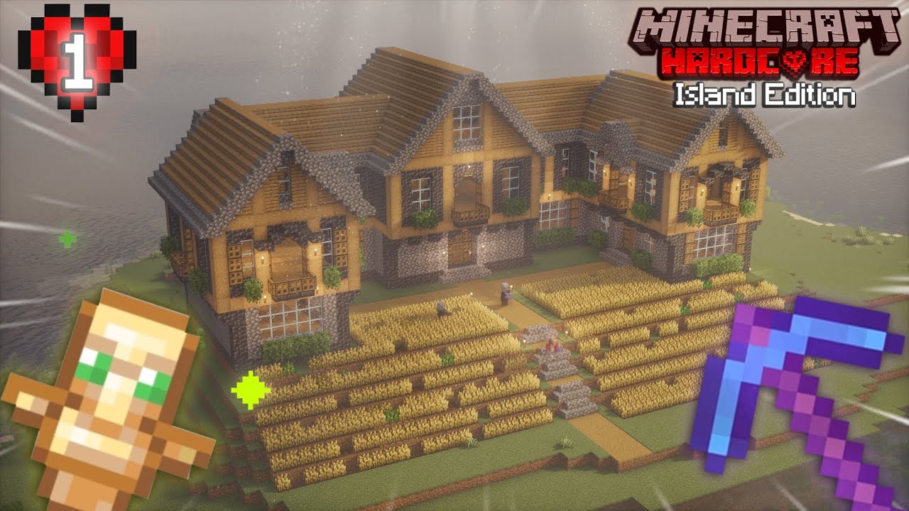 THE Perfect Start To Harcore Minecraft (Island Edition)