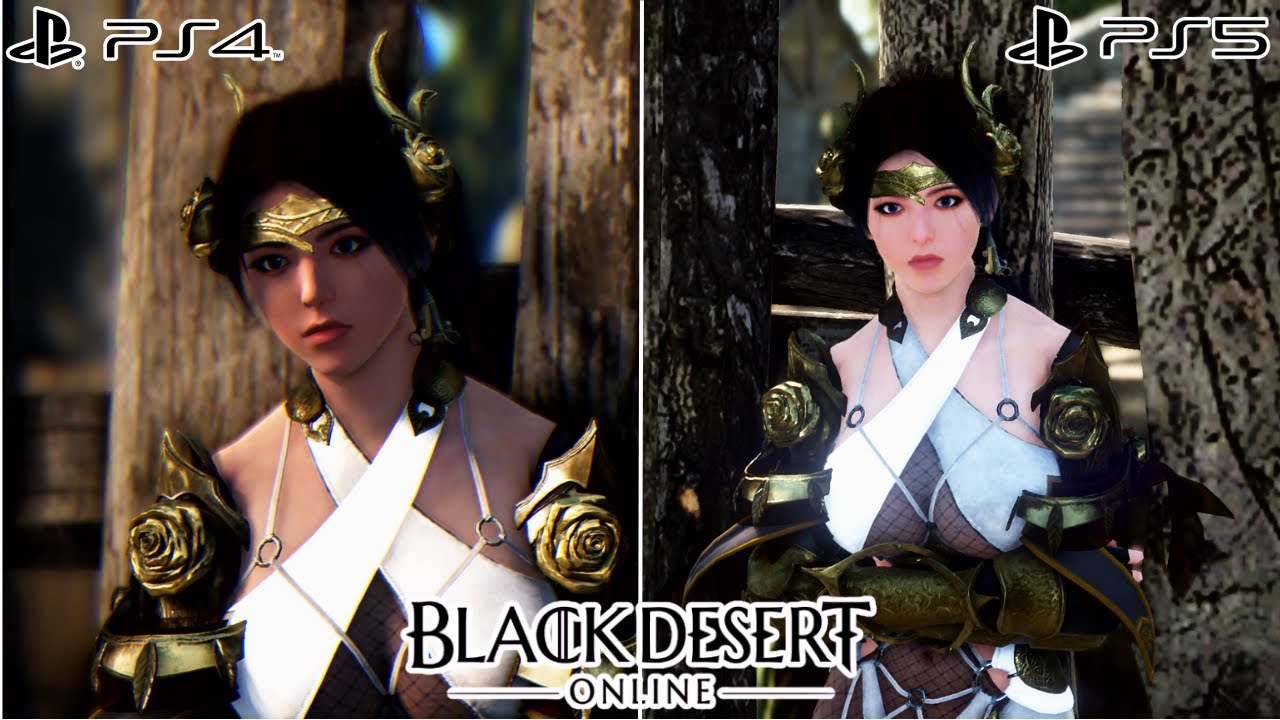 Black Desert Console | PS4 Vs PS5 | Side By Side Visual Comparison