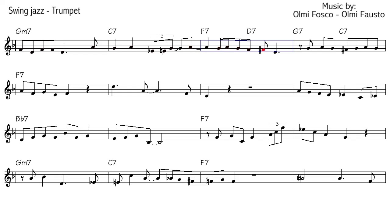 Trumpet jazz Improvisation lesson - Beginner Level - 
