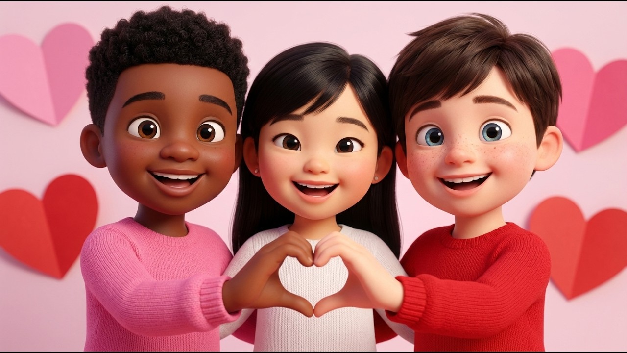 Heart to Heart 💖 Valentine’s Day Song for Kids | Love & Kindness Nursery Rhyme (Actions & Dance)