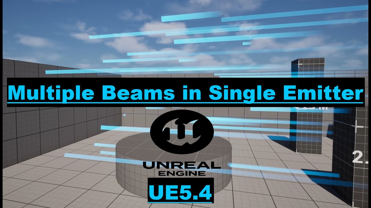 Multiple Beam Ribbons in Single Emitter CPU/GPU UE 5.4 Niagara Tutorial