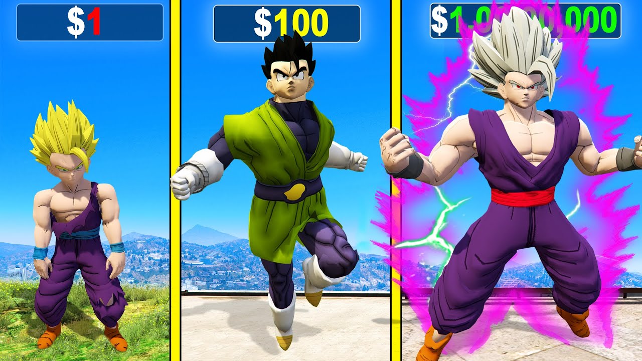$1 GOHAN To $1,00,00,000 ULTIMATE GOHAN in GTA 5
