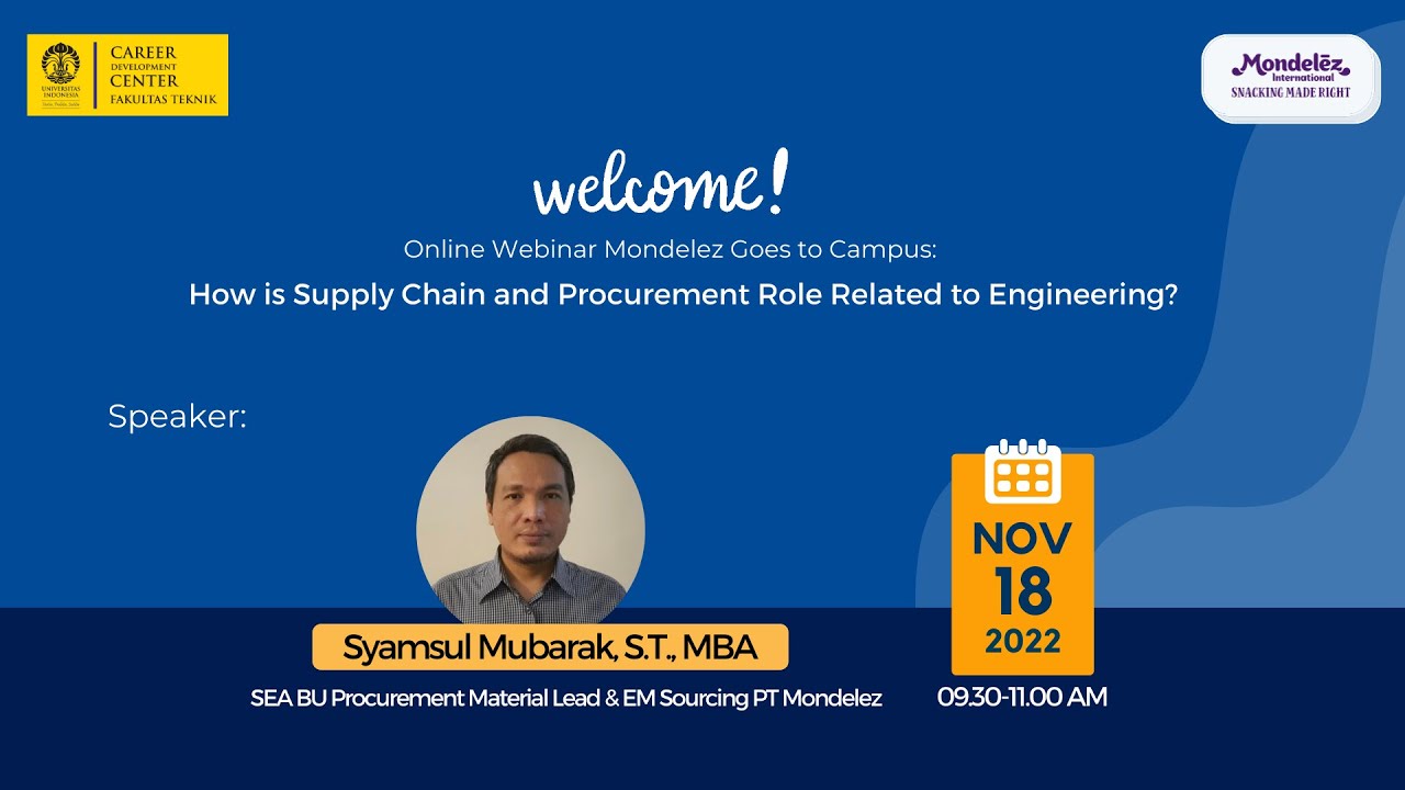 Mondelez Goes to Campus: How is Supply Chain and Procurement Role Related to Engineering?
