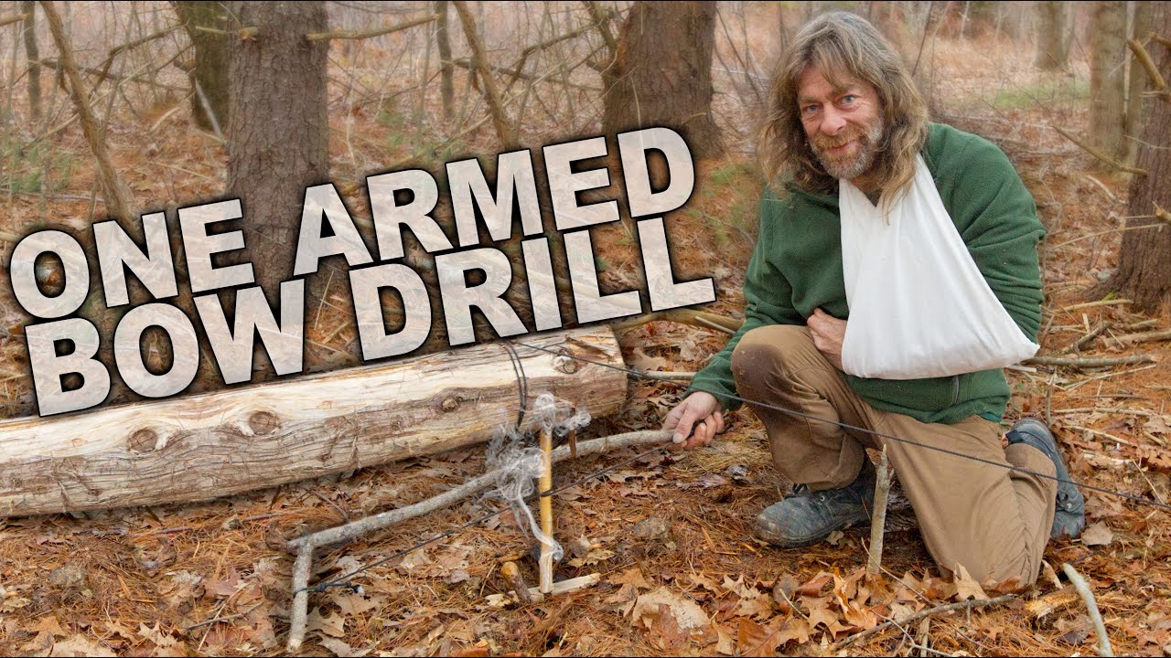 One Armed Bow Drill Fire