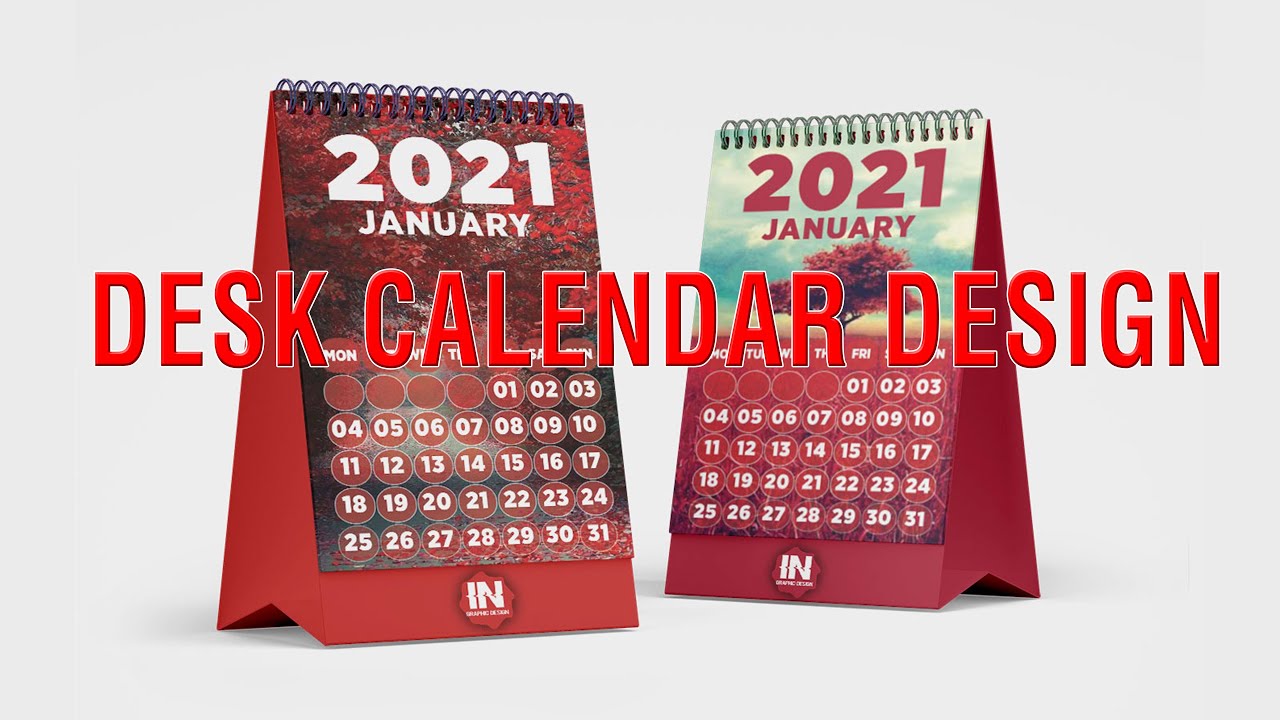How to make calendar design 2021 with illustrator & mockup making for beginner